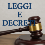 Leggi e decreti 20 lug 2025